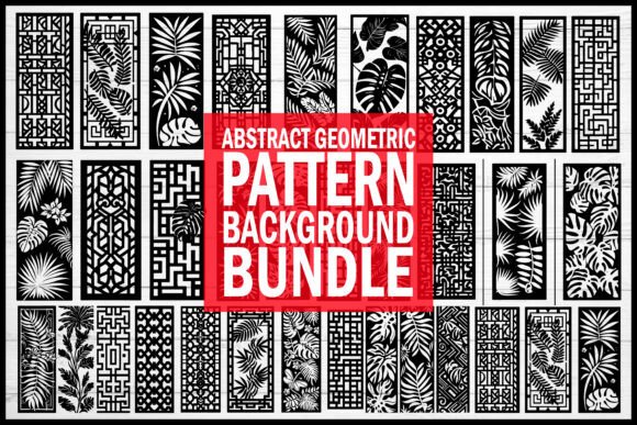 Abstract Geometric Pattern Bundle: Vector Art for Makers