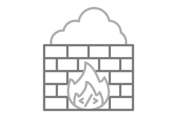 Brick Wall Greyscale Line Icon: A Designer's Asset for Versatile Branding