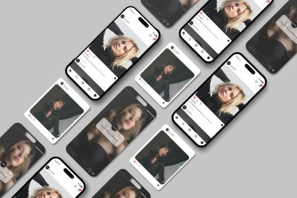 Elevate Your Portfolio with a Multiple Social Media Mockup