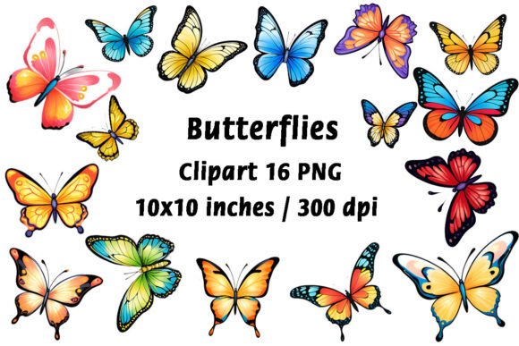 Enchanting Magic Butterflies Clipart: A Designer's Toolkit