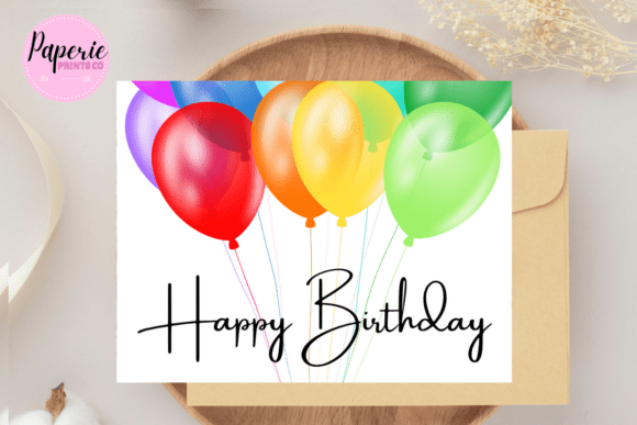 Get the Party Started with a Balloon Birthday Card Colourful