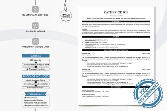 Getting Past the Bots: The ATS Resume Template for Word & Docs