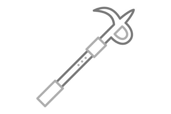 Hook Greyscale Line Icon: A Versatile Design Asset