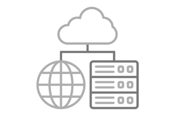 Hosting Greyscale Line Icon: Your Essential Design Asset