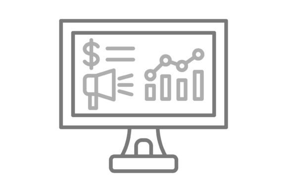 Marketing Greyscale Line Icon: A Designer's Flexible Toolkit