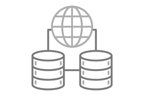 Mastering Clarity: The Data Network Greyscale Line Icon Set