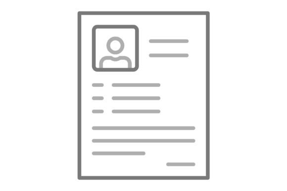 Mastering the Curriculum Vitae Greyscale Line Icon