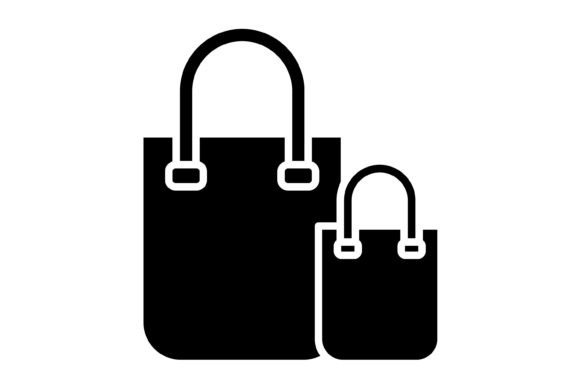 Shopping Bag Glyph Icon: Versatile Design Asset for Any Project