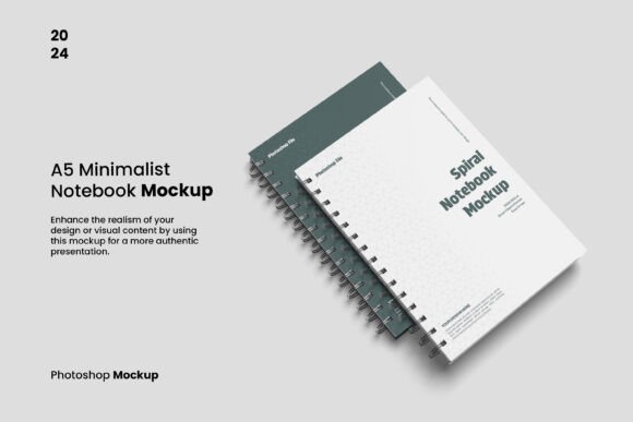 Showcase Your Work with a Realistic A5 Notebook Mockup