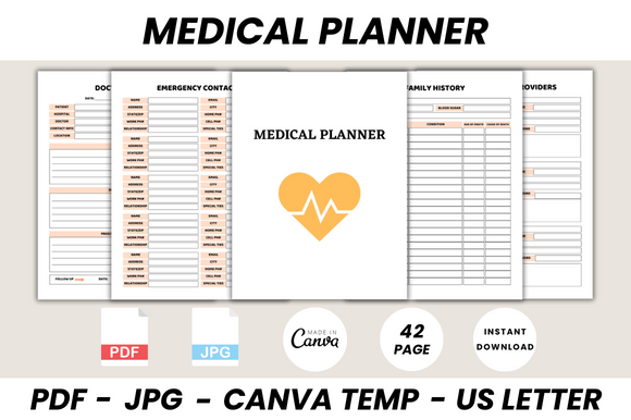 Streamline Your Health Journey with This Canva Planner