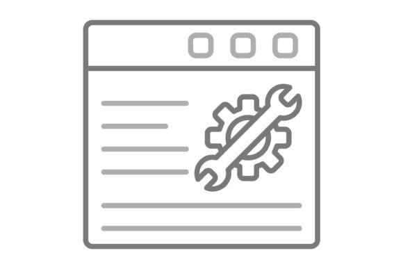 Technical Support Greyscale Line Icon: Your Go-To for Clean UI