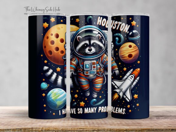 The Funny Raccoon Sublimation Tumbler Wrap: A Designer's Playful Asset