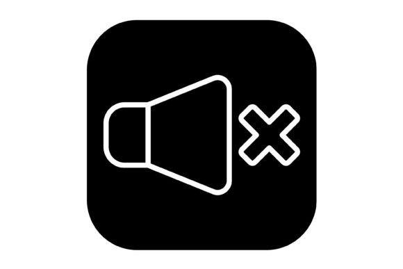 Volume off Glyph Icon: A Versatile Design Asset